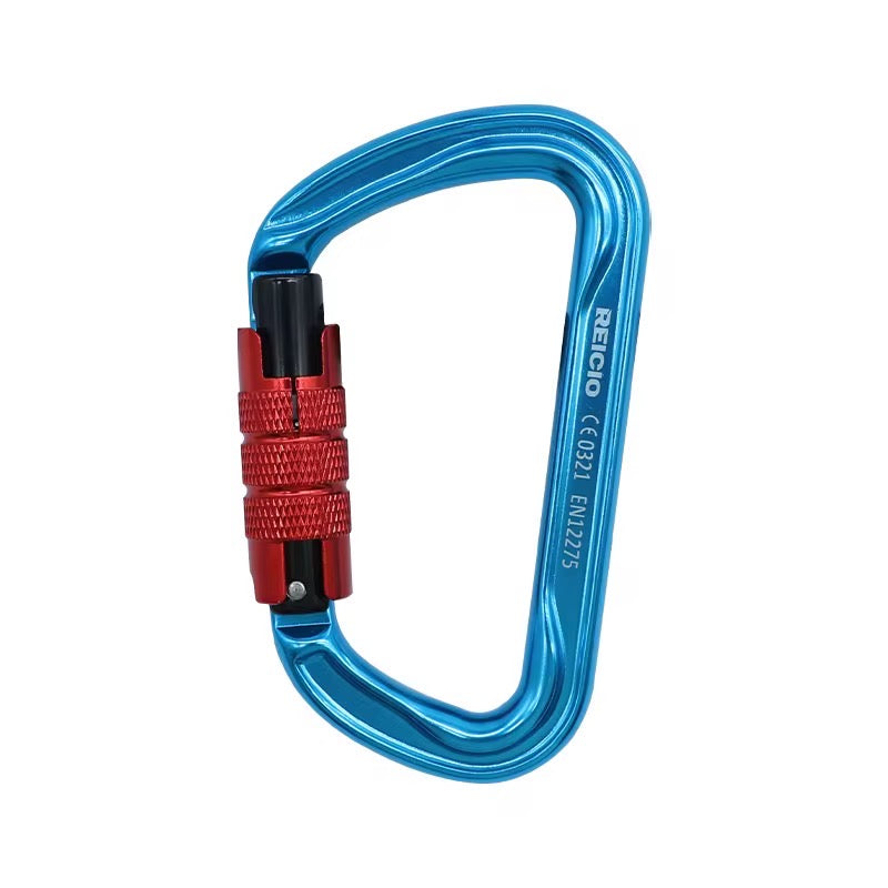 30KN Aluminium D-Shape Climbing Carabiner