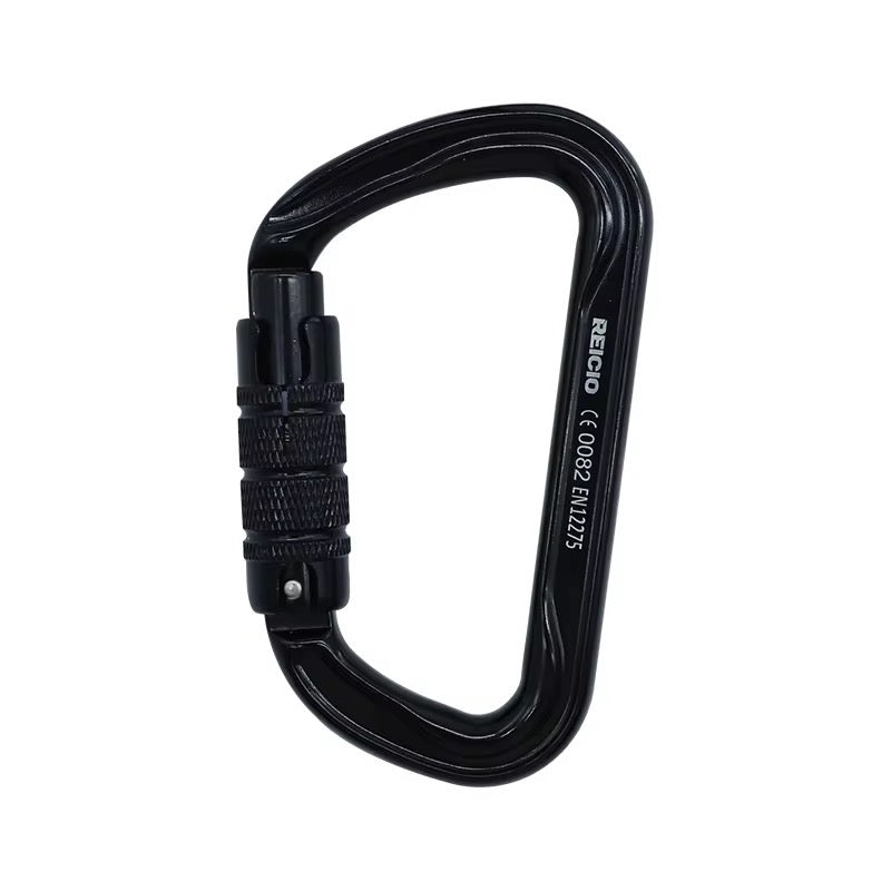 30KN Aluminium D-Shape Climbing Carabiner